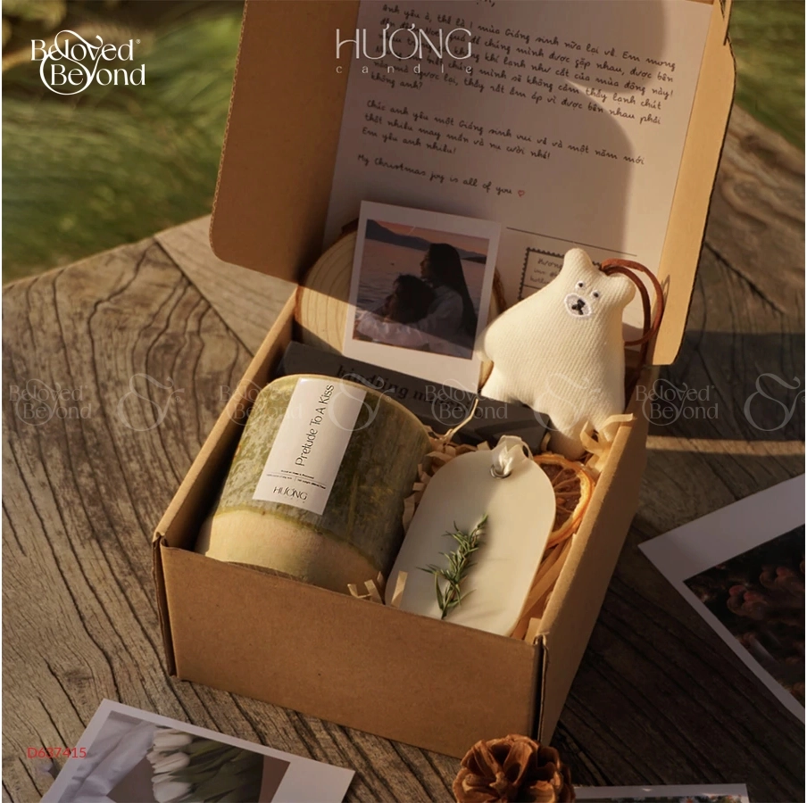 Set Quà Tặng Nến Thơm Cốc Tre Thiên Nhiên C2