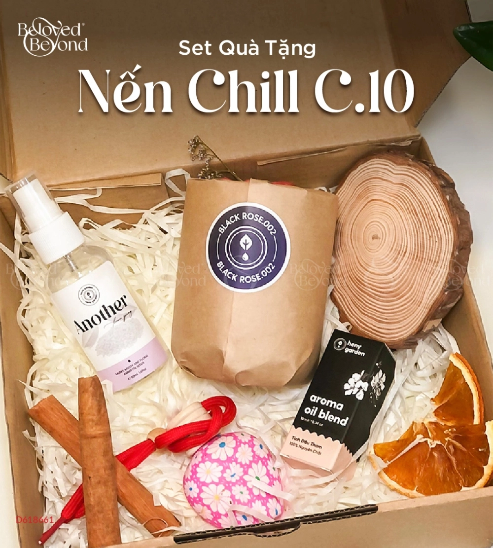 Heny Garden - Set Quà Tặng Nến Thơm Chill C-10